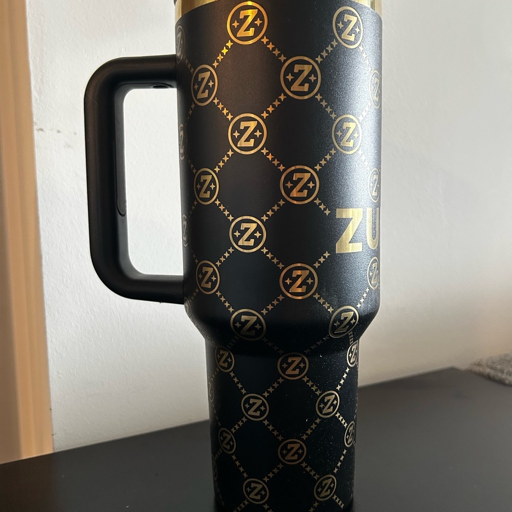 Zumba Fitness Black and Gold Travel Mug